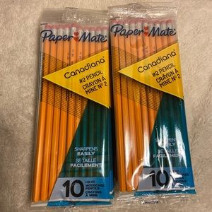 Papermate Pencil #2 Canadiana 10 Packs Of 10 Unsharpened